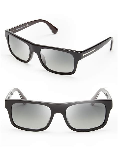 prada black mens sunglasses|prada black sunglasses men.